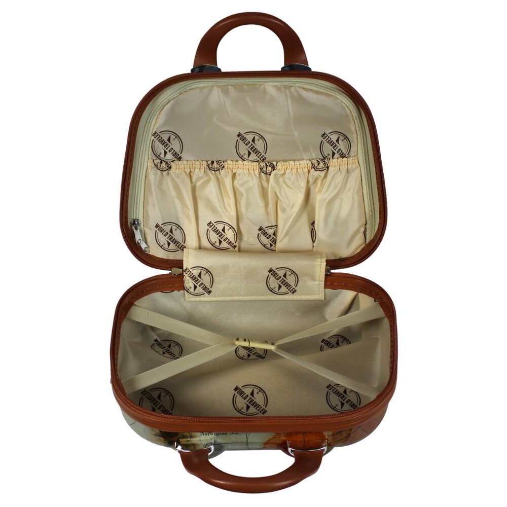 NEW - World Traveler Europe 2-Piece Hardside Polycarbonate Carry-On Luggage Set - Picture 12 of 13